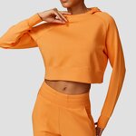 Women Lounge Sets Manufacturer - 2025 Fall Cropped Sweatshirt