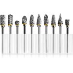 Tungsten Carbide Burr Set Manufacturer - 10pcs Carving Bits Wood Stone
