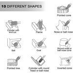 Tungsten Carbide Burr Set Manufacturer - 10pcs Carving Bits Wood Stone