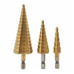 Step Drill Bit Set Supplier - 3PCS HSS Hex Shank Steel