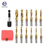 Tap Drill Set Supplier - 13Pcs Sprial High Quality Hss