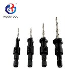 Carbide Drill Bit Manufacturer - 4pcs Hex Shank Tipped for Wood