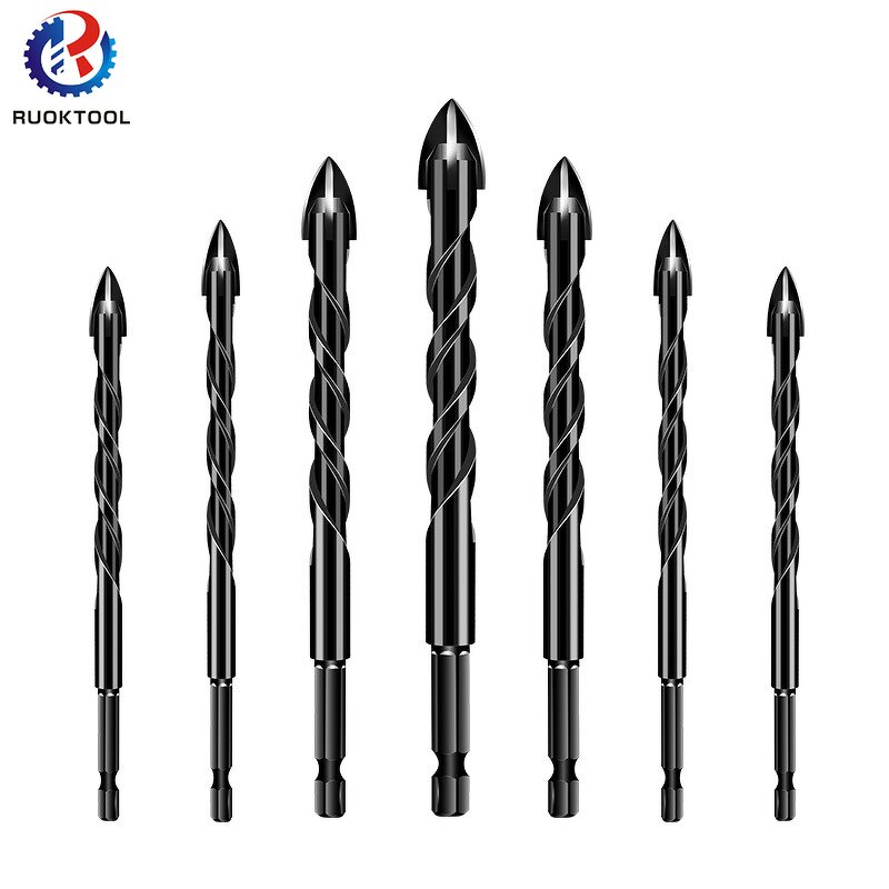 Tile Drill Bit Manufacturer - Alloy Triangle Hex Shank Spiral
