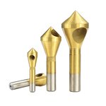 Step Drill Bit Set Factory - 4 Pcs Oblique Hole Chamfering