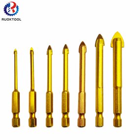 Tile Drill Bit Supplier - Titanium Coated Hex Triangle Wall