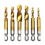 Tap Drill Bit Set Factory - 6 Pcs HSS M3-M10 Hex Shank