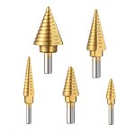 Step Drill Bit Set Factory - 6Pcs Center Stepped Titanium