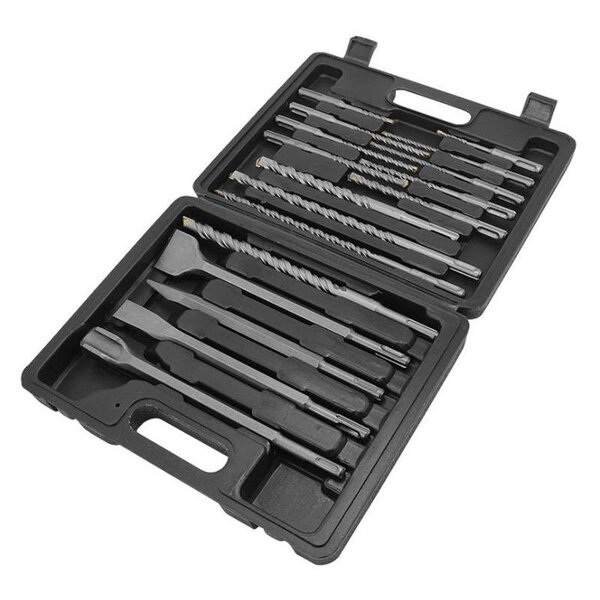 Hammer Drill Bit Set Manufacturer - 17Pcs Sds Plus Concrete Granite