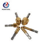 Countersink Drill Bit Set Factory - 6pcs 90 Degree Titanium HSS