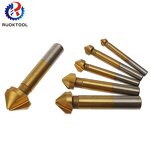Chamfer Drill Bit Set Manufacturer - 6PC 3Flute Titanium Coated