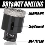 Diamond Hole Saw Set Supplier - 8pcs/Set 6-68mm M14 Vacuum