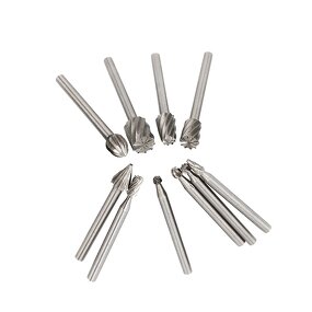 Rotary Drill Bits Supplier - 10PCS Tungsten Carbide Burr Tapered