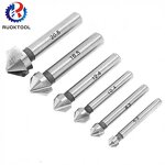 Chamfer Cutter Set Manufacturer - 6pcs 3 Flute HSS End Mill