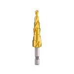 Step Drill Bit Manufacturer - Titanium Spiral Flute Cone