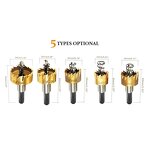Hole Saw Cutter Factory - 5PC HSS Titanium for Metal Wood
