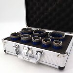 Diamond Drill Bits Factory - 9pcs M14 Vacuum Brazed Porcelain