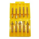 Trimmer Router Bits Factory - 10pcs 3mm Titanium Coated HSS
