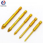 Tile Drill Bit Supplier - Titanium Coated Hex Triangle Wall