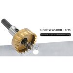 Hole Saw Cutter Factory - 5PC HSS Titanium for Metal Wood