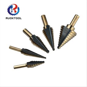 Step Drill Bit Set Supplier - 5Pcs HSS Triangle Shank