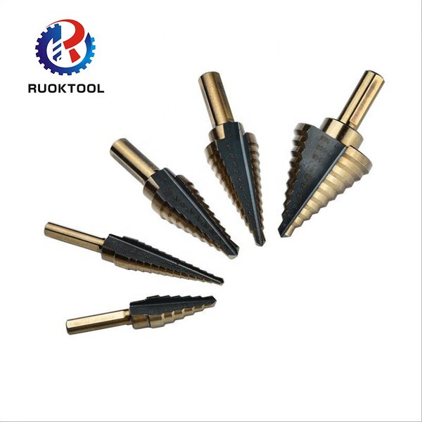 Step Drill Bit Set Supplier - 5Pcs HSS Triangle Shank