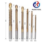Saw Drill Bit Supplier - 6pcs HSS Titanium Coated Metal