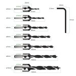 Wood Drill Bit Set Manufacturer - 7pcs HSS Countersink Set
