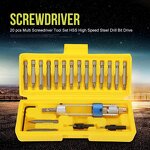 Countersink Drill Bit Set Manufacturer - 20PC Swivel Head Quick Change