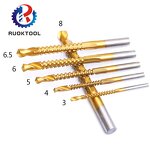 Saw Drill Bit Supplier - 6pcs HSS Titanium Coated Metal