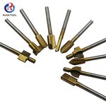 Router Bit Set Supplier - 10Pcs 3Mm Titanium Trimming Wood