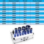 Diamond Hole Saw Kit Manufacturer - 12pcs 6-68mm M14 Brazing Kit