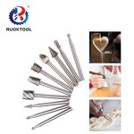 Rotary Drill Bits Supplier - 10PCS Tungsten Carbide Burr Tapered