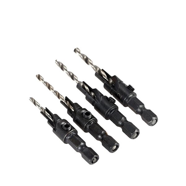 HSS Drill Bits Factory - 4pcs Hex Shank Screw Hole Chamfer