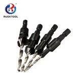 Carbide Drill Bit Manufacturer - 4pcs Hex Shank Tipped for Wood