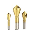 Step Drill Bit Set Factory - 4 Pcs Oblique Hole Chamfering