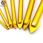 Tile Drill Bit Supplier - Titanium Coated Hex Triangle Wall