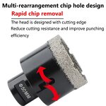 Diamond Hole Saw Supplier - 8Pcs M14 Brazed Dry Drilling