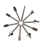 Trimmer Router Bits Factory - 10pcs 3mm Titanium Coated HSS