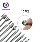 Rotary Burr Set Supplier - 10 Pcs 1/8 Inch Shank Carving
