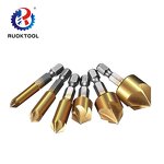 Countersink Drill Bit Set Manufacturer - 6pcs HSS 90 Degree Hex