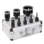 Diamond Hole Saw Set Supplier - 8pcs/Set 6-68mm M14 Vacuum