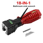 Flume Wrench Supplier - 18 in 1 Anti-slip Sink Repair
