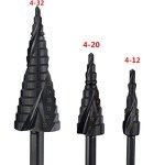 Step Drill Bit Set Supplier - 3PCS Spiral Flutes Black Oxide