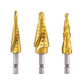 Step Drill Bit Manufacturer - Titanium Spiral Flute Cone