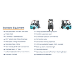 LPG Forklift Factory - Propane 2.5 Ton with Container Mast and Side Shifter