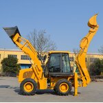 Wheeled Excavator Factory - New Multifunctional Automatic Two-Dig Loader for Garden