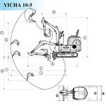 Mini Excavator Factory - 0.8 Ton Minibagger Small Hydraulic Crawler at Factory Price