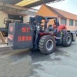 Rough Terrain Forklift Supplier - 4WD Off-road 5 Ton Diesel Engine 1200mm Fork