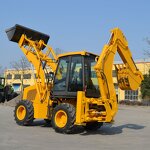 Wheeled Excavator Factory - New Multifunctional Automatic Two-Dig Loader for Garden