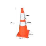Traffic Cone Supplier - 28-Inch Collapsible LED Light Multi-Purpose